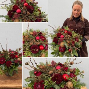 Hertugindernes julebuket - rød